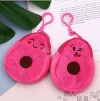 Plush toy bag, children's wallet, plush coin purse, avocado coin purse, cartoon key bag details Picture